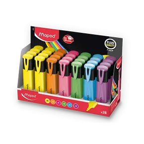 Zvýrazňovač Maped Fluo Peps Classic - stojánek 28ks